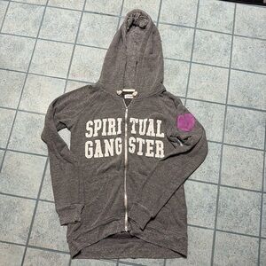 Spiritual Gangster zip-up sweatshirt